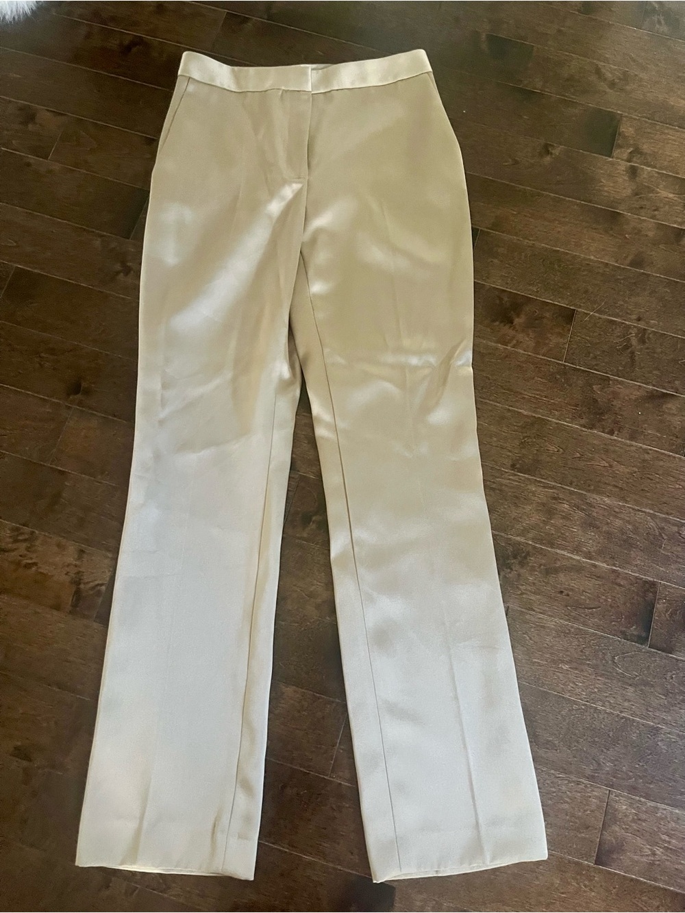 Zara Cream Straight-Leg Trousers